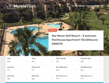 Tablet Screenshot of murciavillas.com